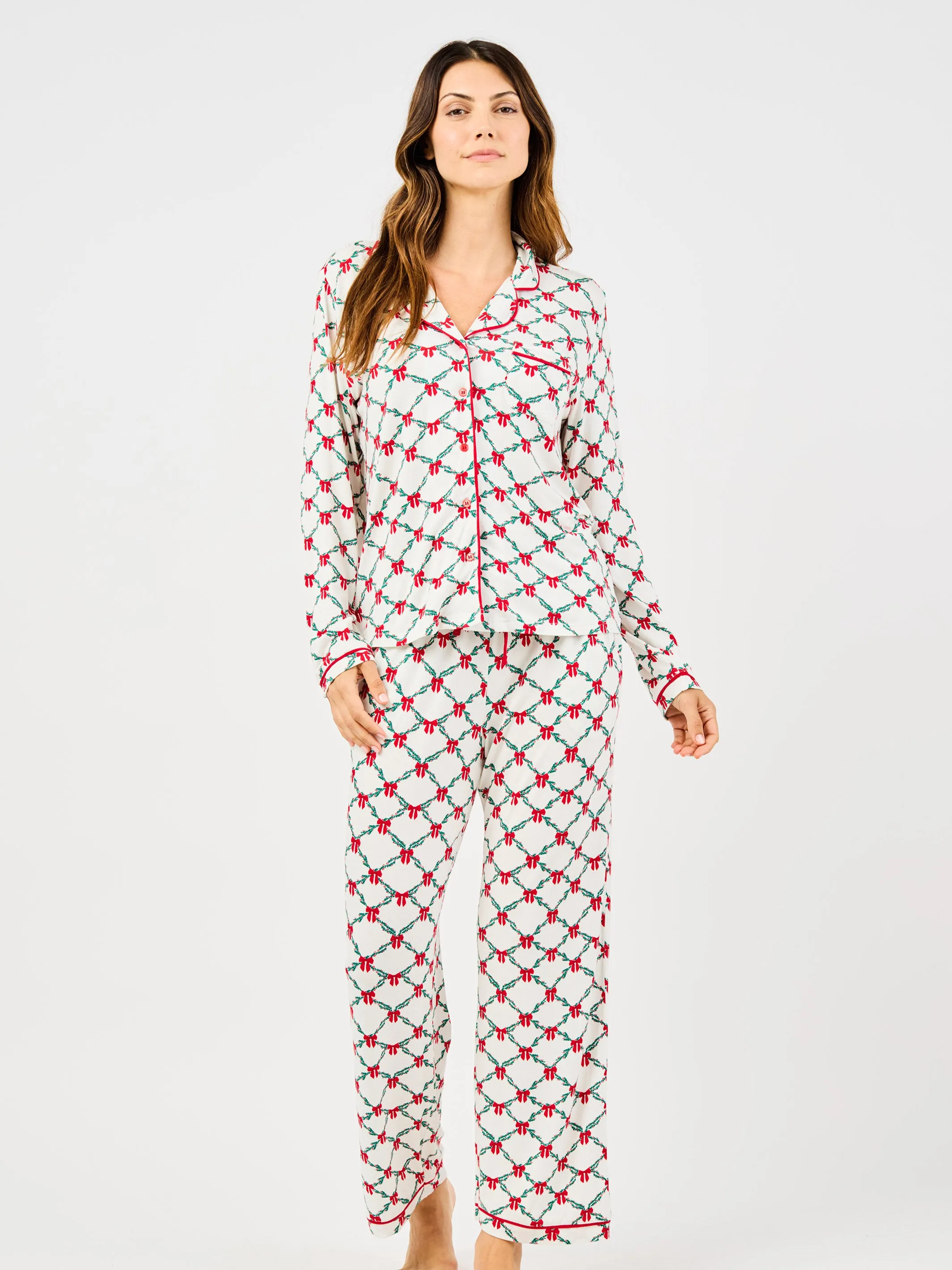 Women's Charlotte Pants Set | Holiday Trellis sold by Mary Square product image thumbnail 3