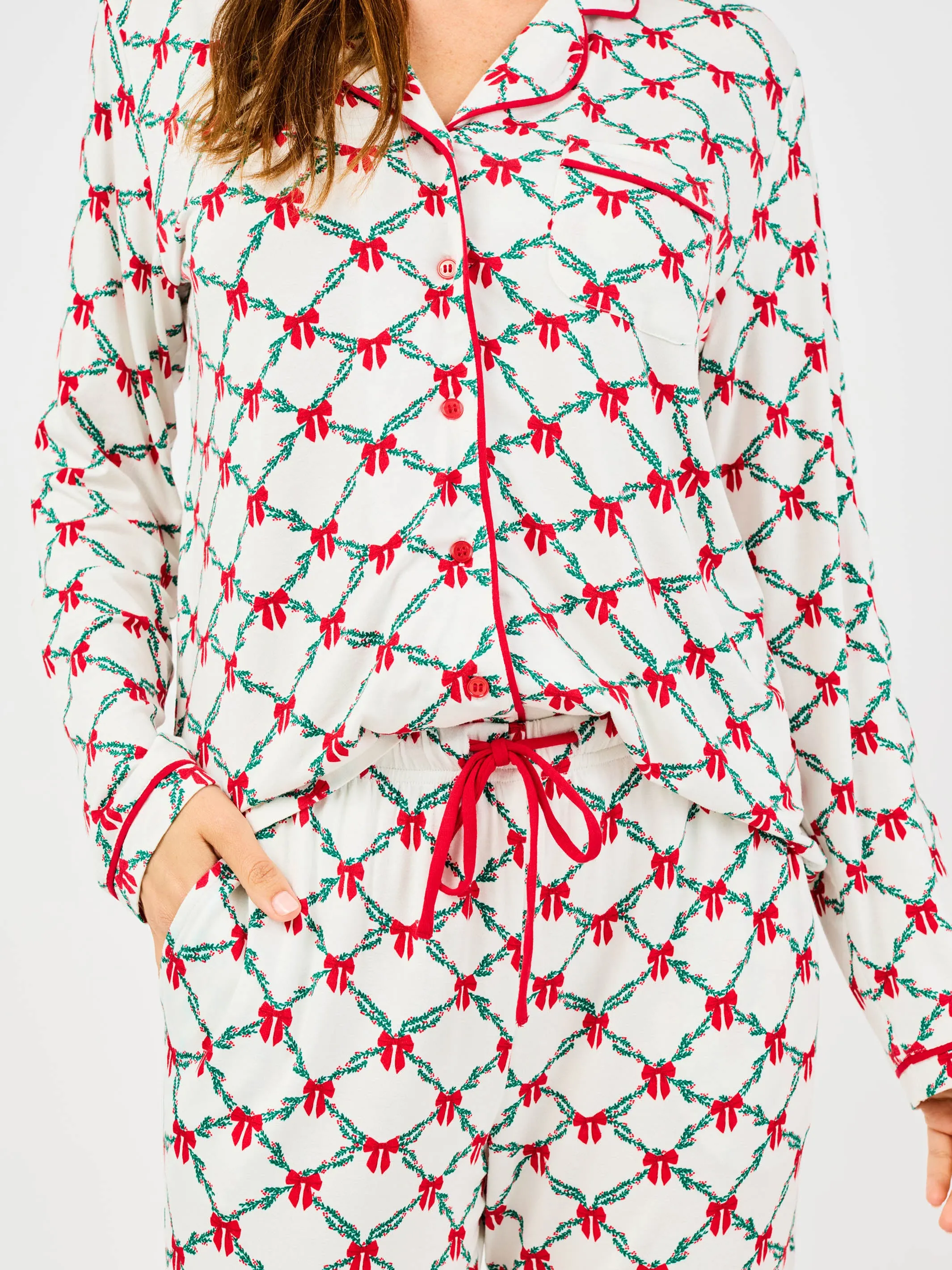 Women's Charlotte Pants Set | Holiday Trellis sold by Mary Square product image thumbnail 5