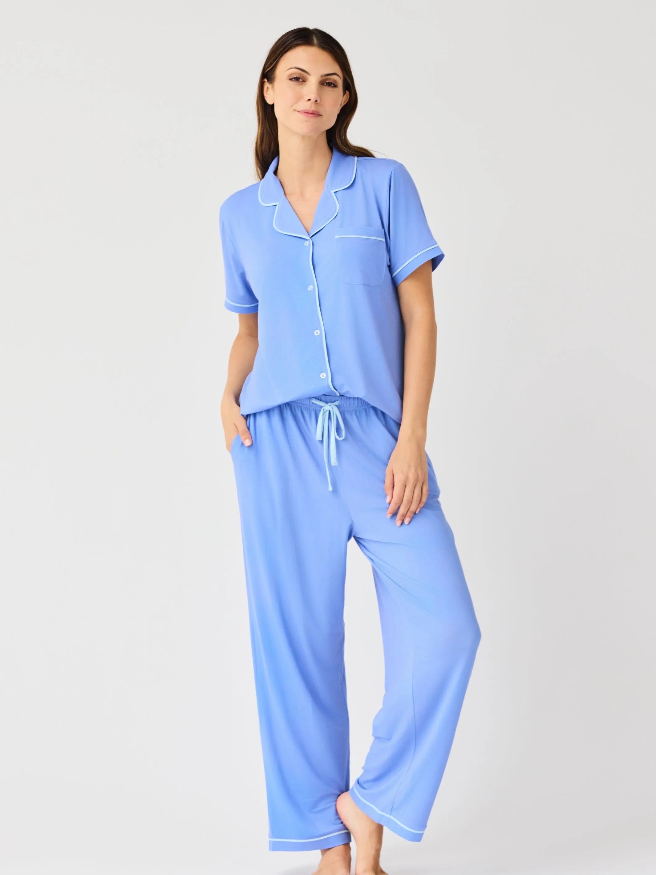 Women's Charlotte Pants Set | Blue sold by Mary Square