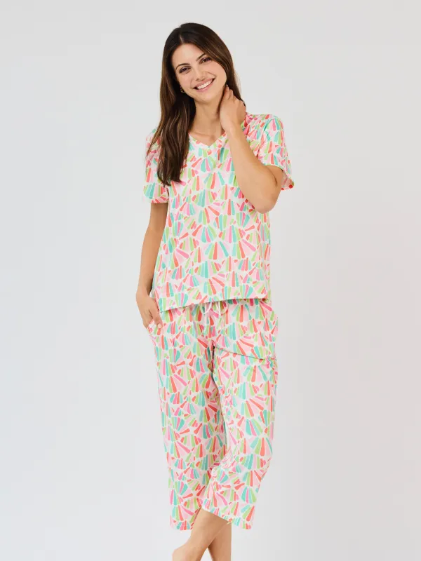 Women's Alli Cropped Pants Set | Calypso Beat Multi sold by Mary Square