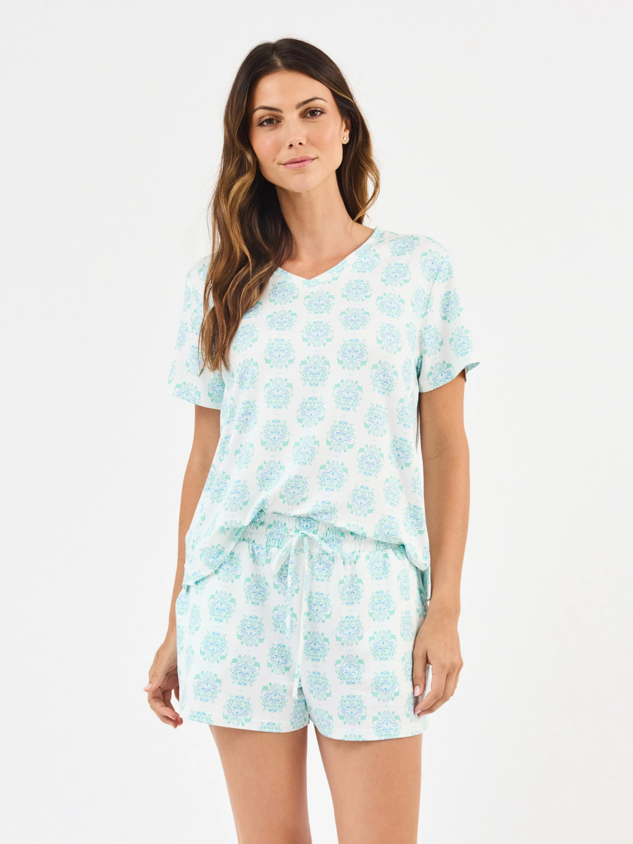 Women's Alli Shorts Set | Meadow Dreams Blue sold by Mary Square product image thumbnail 5