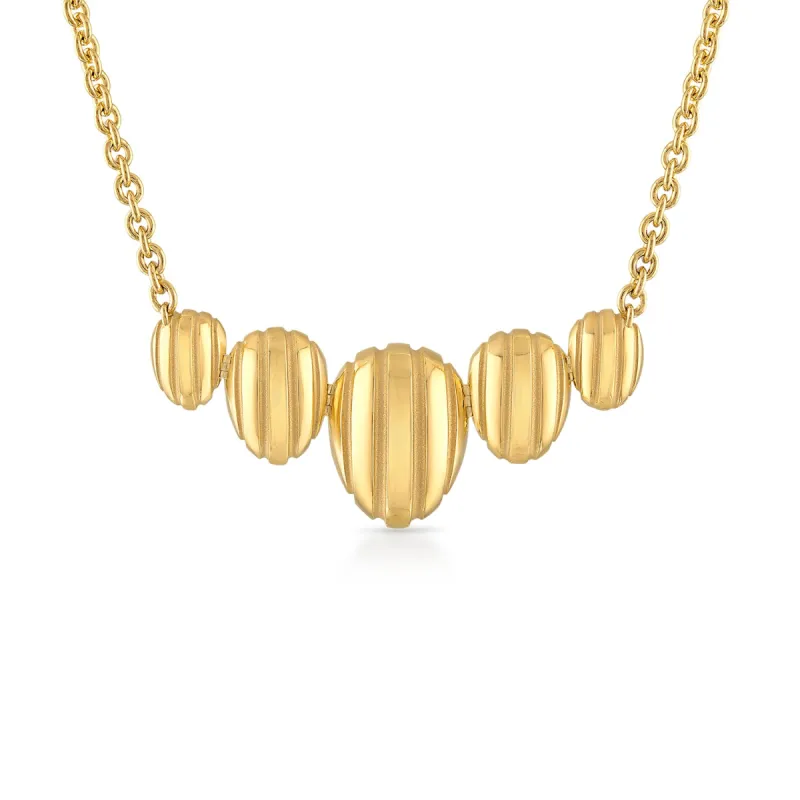 Eos Five Egg Necklace made by Pamela Zamore
