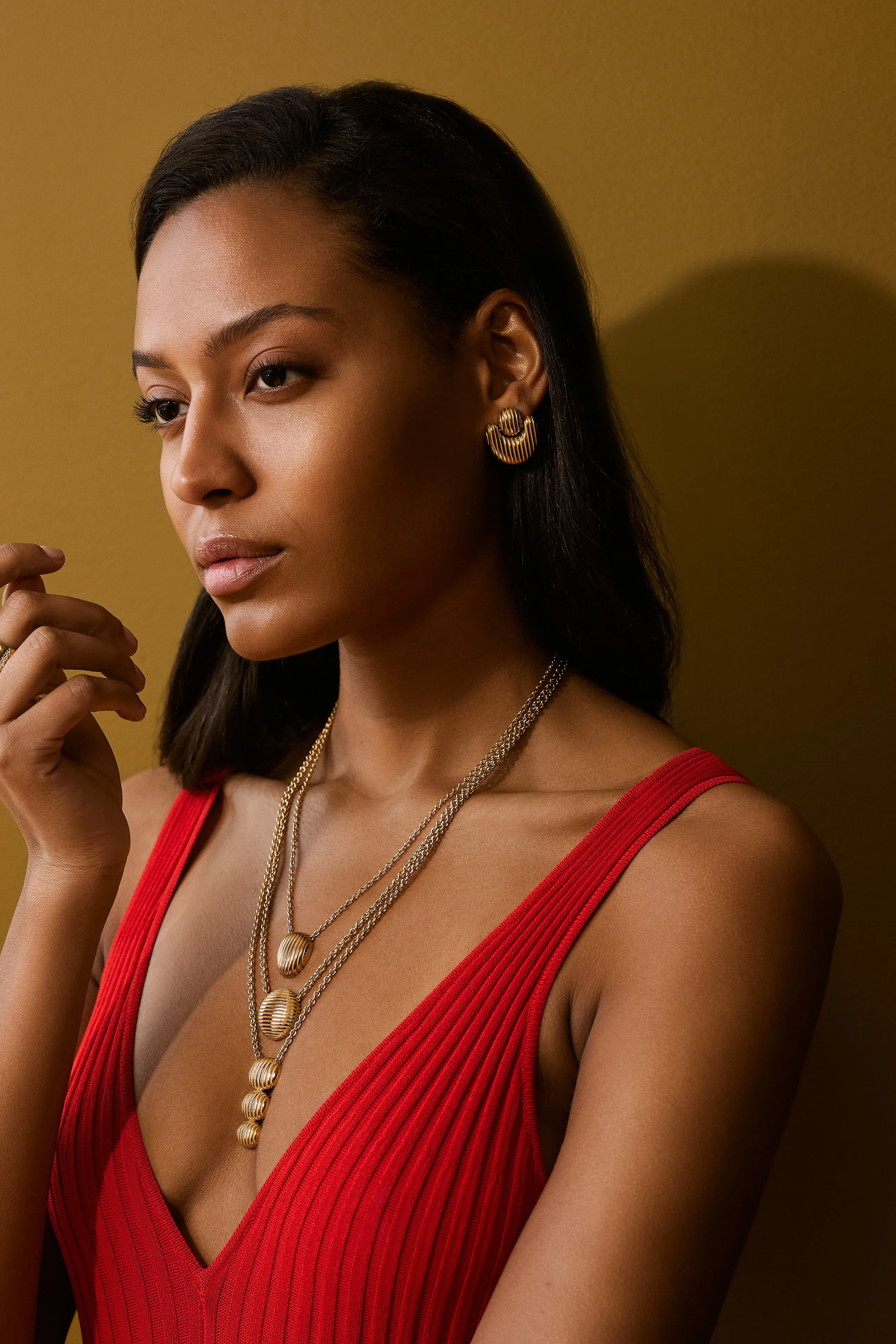 Isla Shield Necklace sold by Pamela Zamore product image thumbnail 2