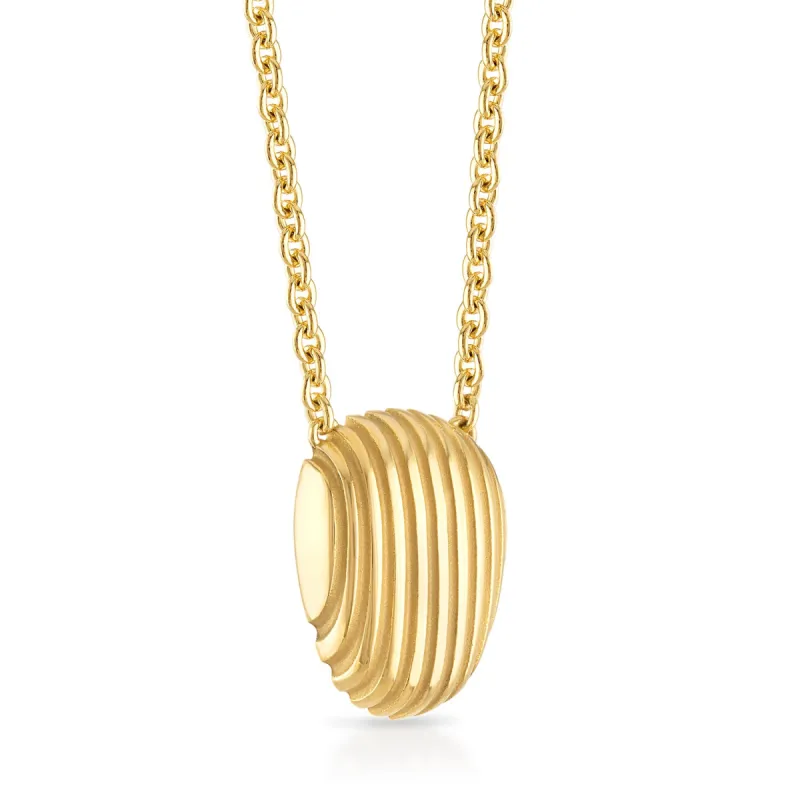 Isla Shield Necklace sold by Pamela Zamore