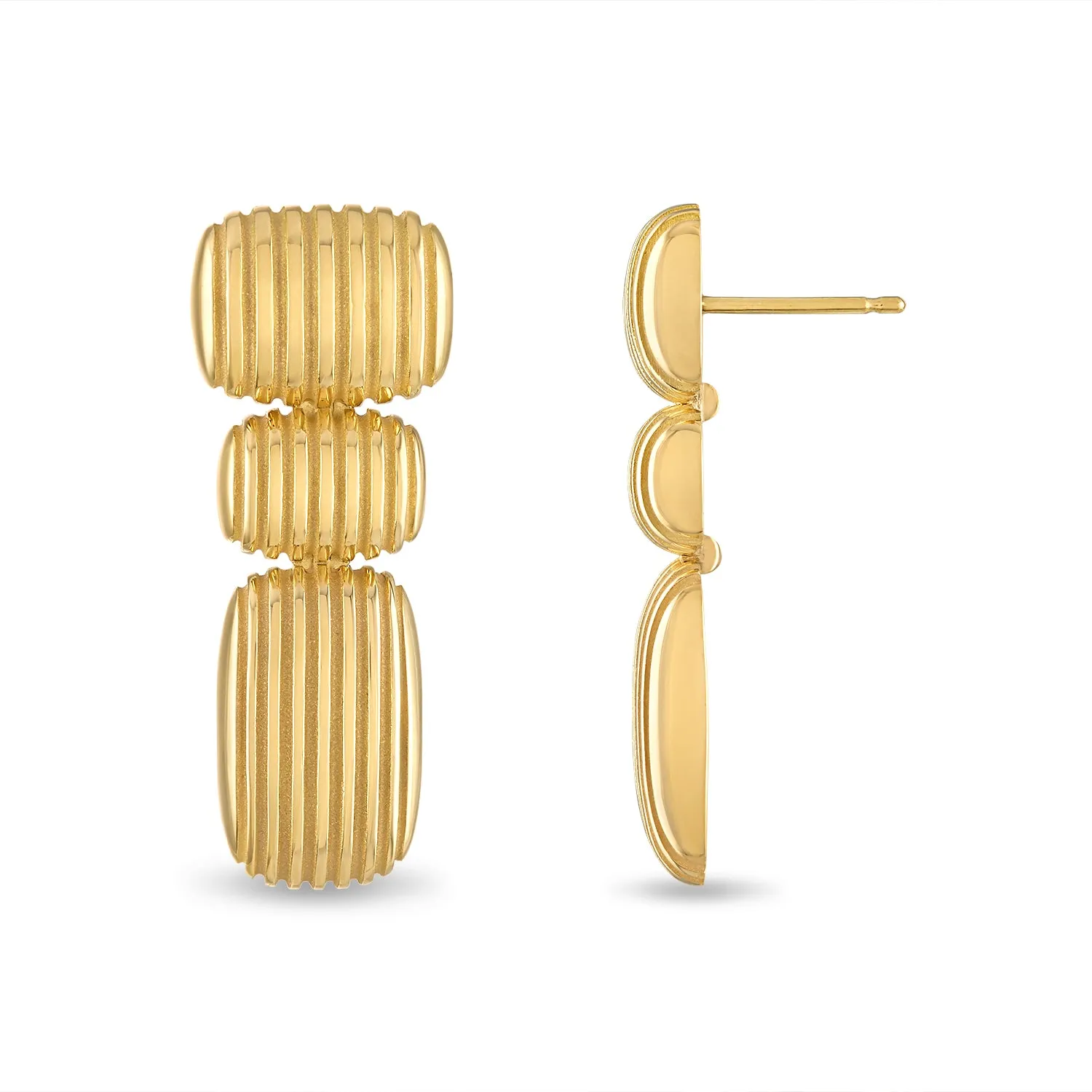 Isla Oblong Cushion Earrings sold by Pamela Zamore product image thumbnail 3