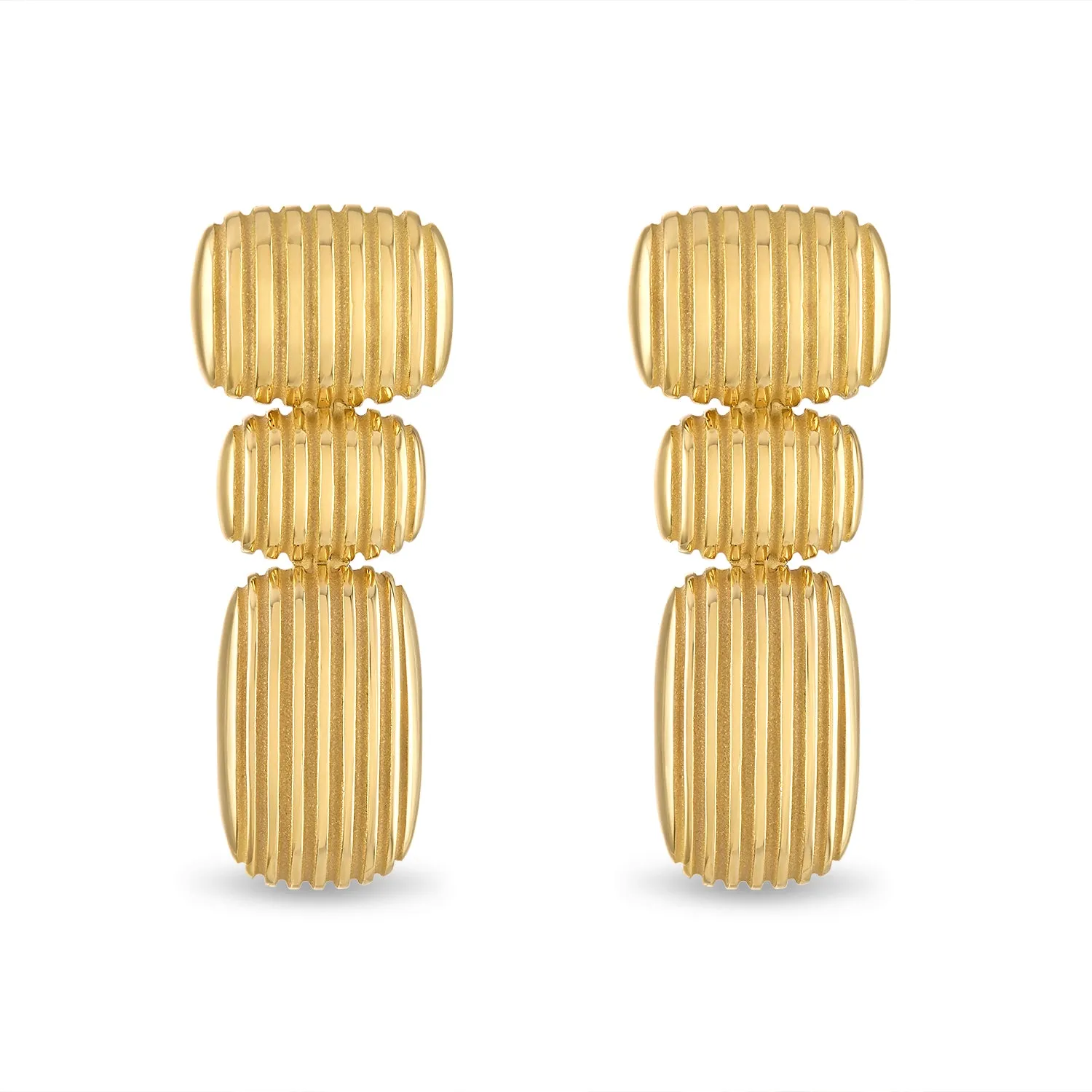 Isla Oblong Cushion Earrings sold by Pamela Zamore
