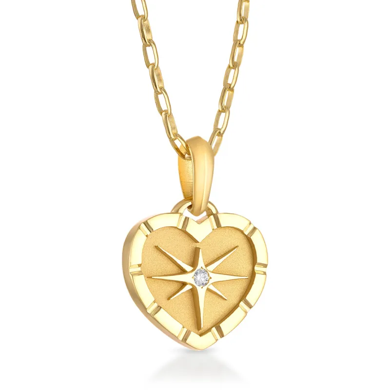 Eight Point Heart Pendant sold by Pamela Zamore