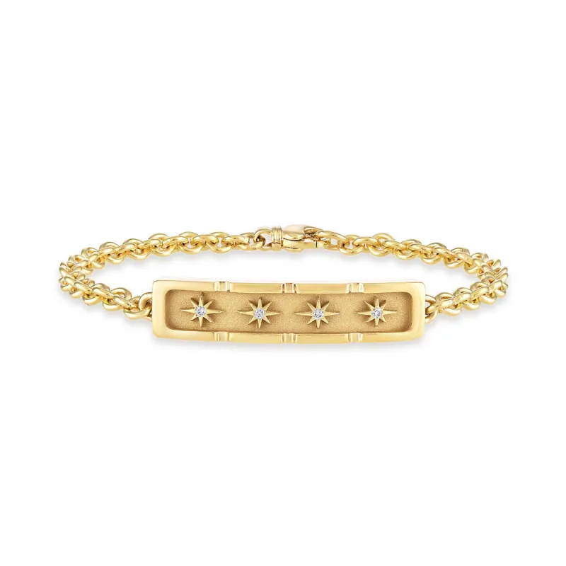 Star and Stone ID Bracelet sold by Pamela Zamore