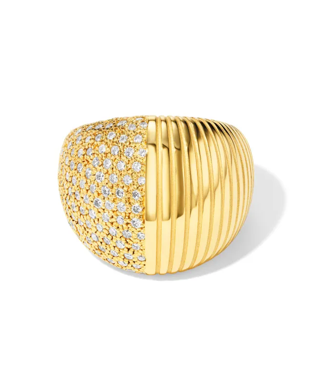 Isla Diamond Bombé Ring sold by Pamela Zamore
