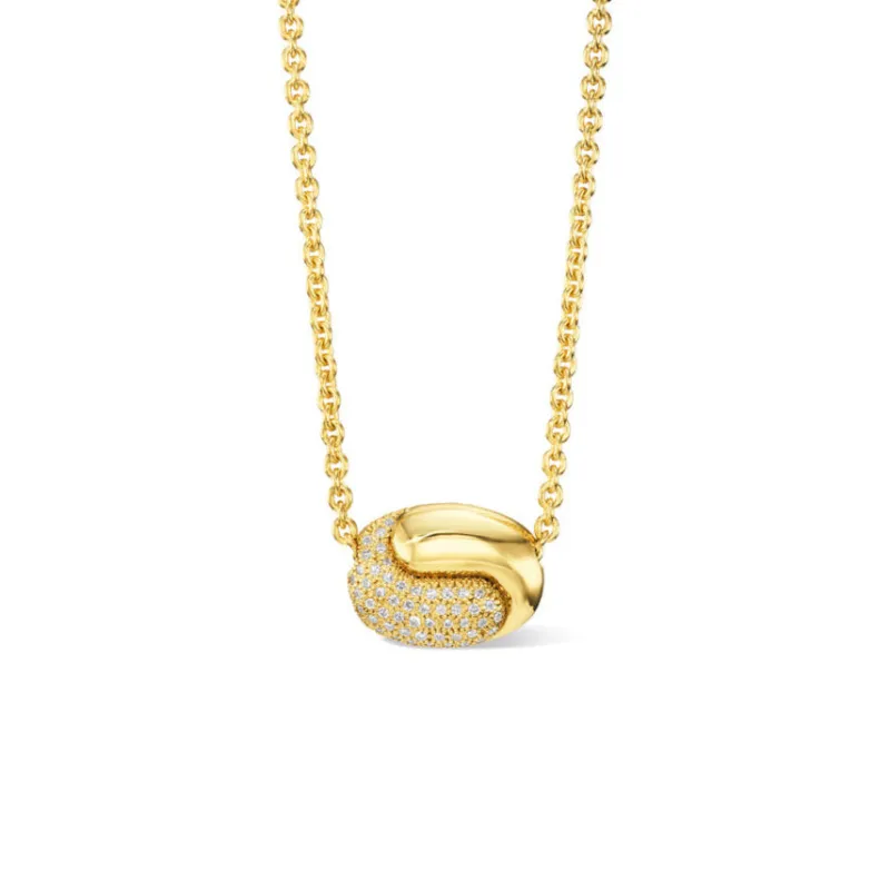 Holos Hug Necklace with Diamonds sold by Pamela Zamore
