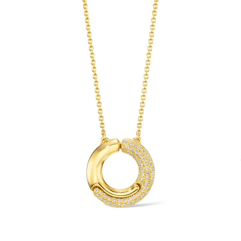 Holos Small Circle Diamond Necklace sold by Pamela Zamore