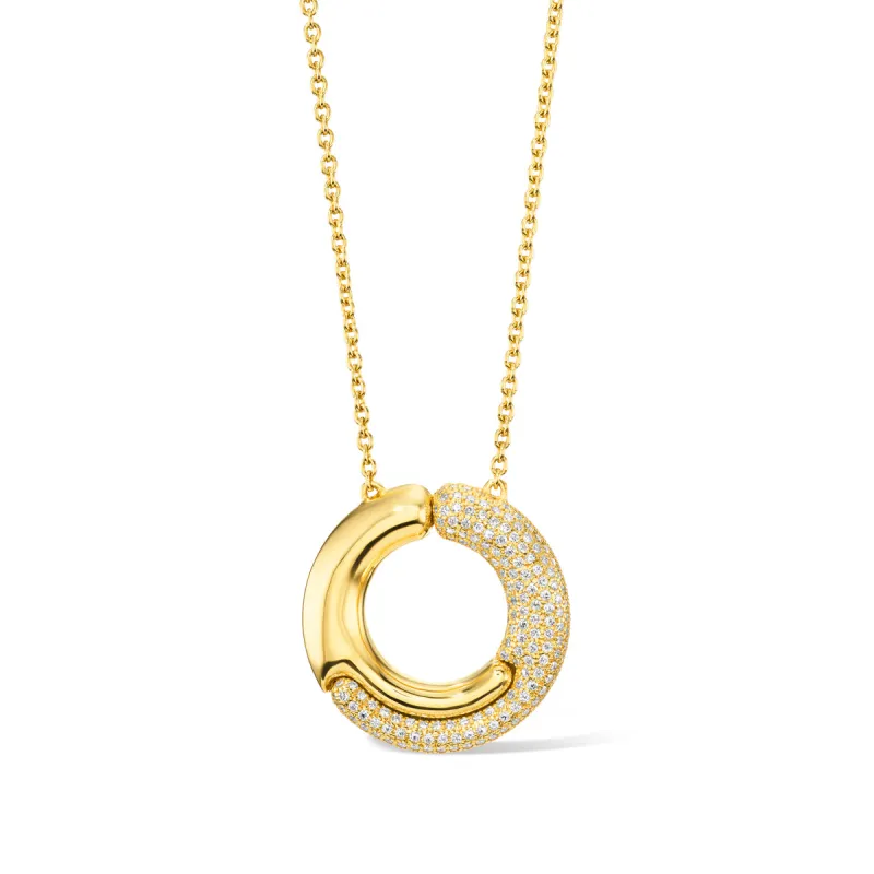 Holos Circle Diamond Necklace sold by Pamela Zamore