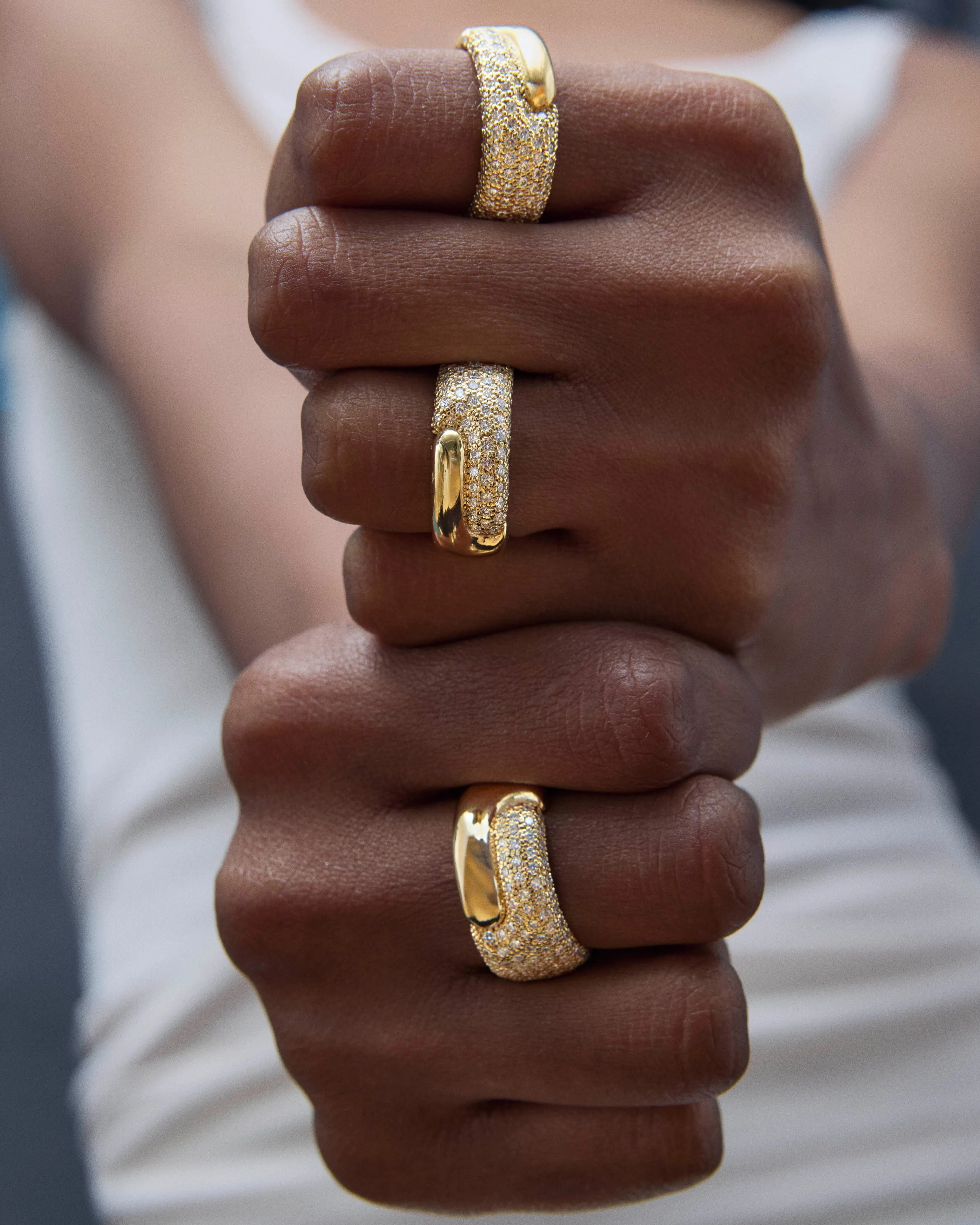 Holos Diamond Wide Band sold by Pamela Zamore product image thumbnail 2