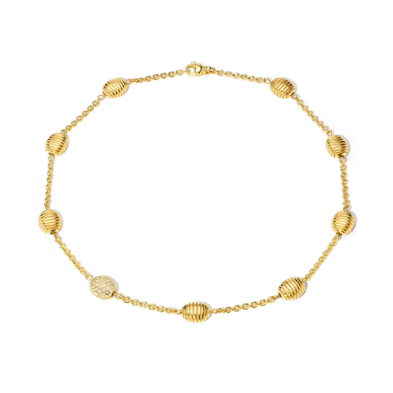 Isla Diamond Station Necklace sold by Pamela Zamore