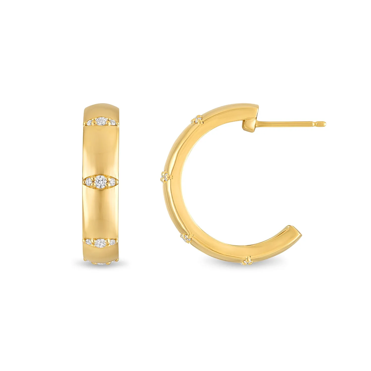 Veda Hoop with Diamonds sold by Pamela Zamore product image thumbnail 2