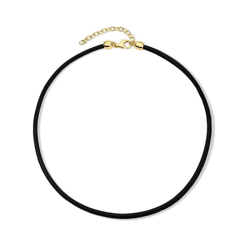 Leather Cord Necklace made by Pamela Zamore