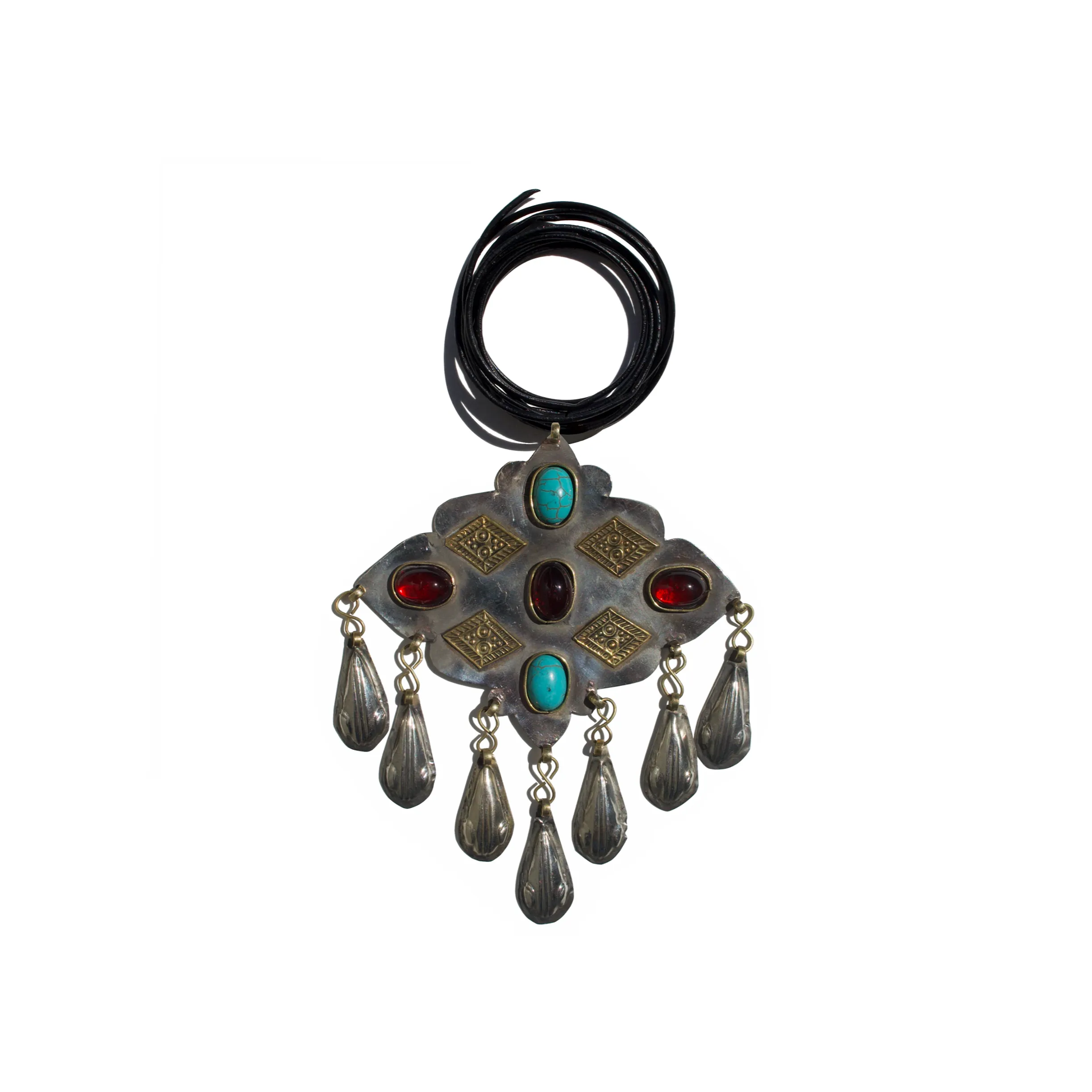 MURANO & TURQUOISE TEARDROP AMULET sold by Vertigo product image thumbnail 2