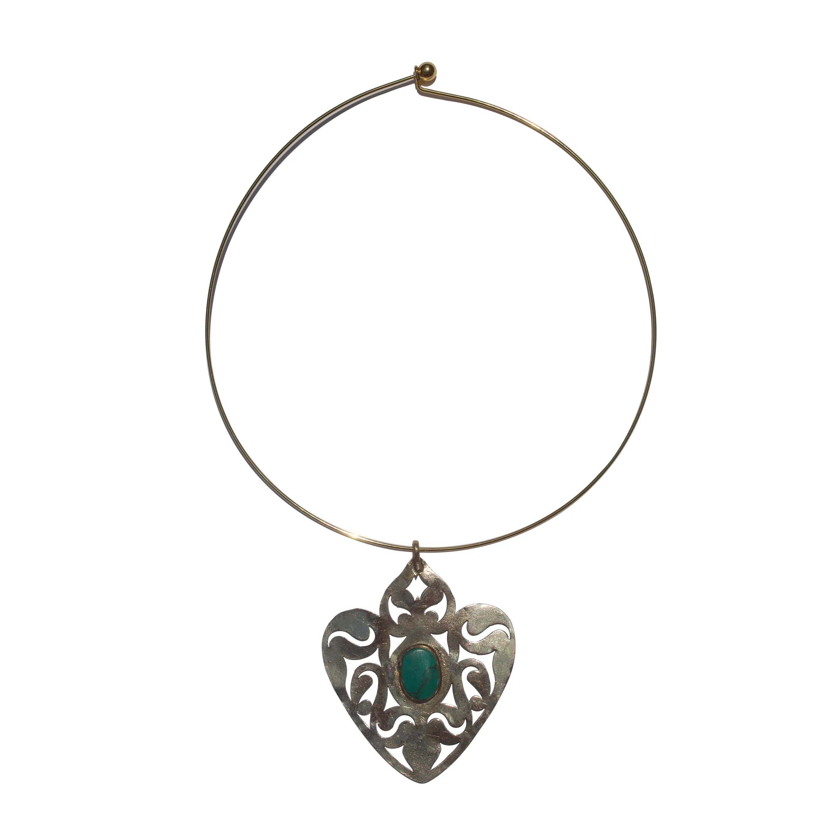 TURQUOISE HEART AMULET sold by Vertigo product image thumbnail 3