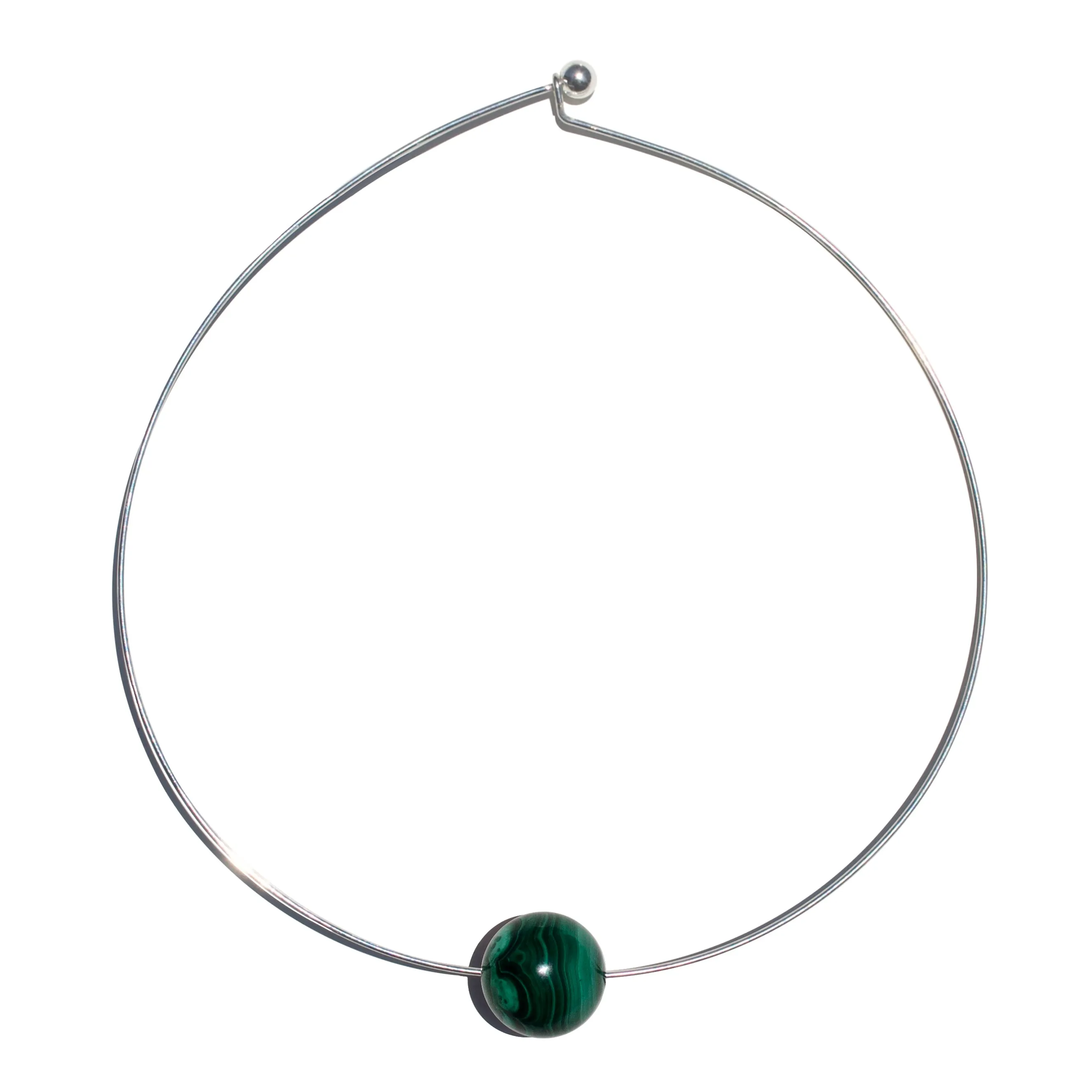 MALACHITE BALL COLLAR sold by Vertigo product image thumbnail 2