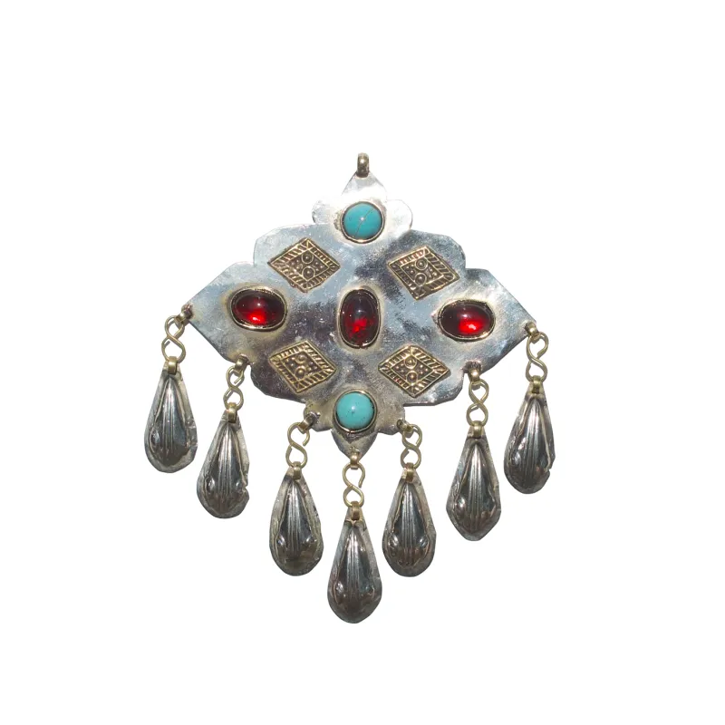 MURANO & TURQUOISE TEARDROP AMULET sold by Vertigo