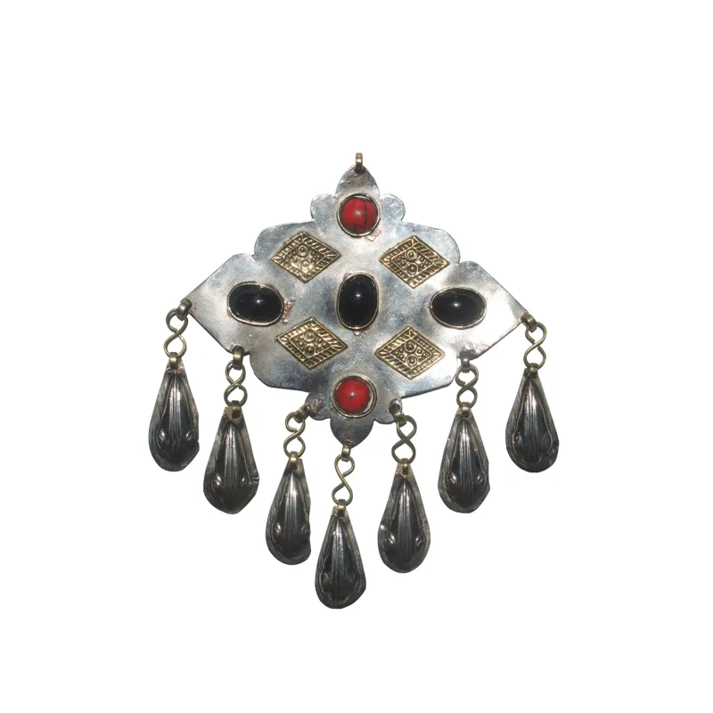 ONYX & JASPER TEARDROP AMULET sold by Vertigo