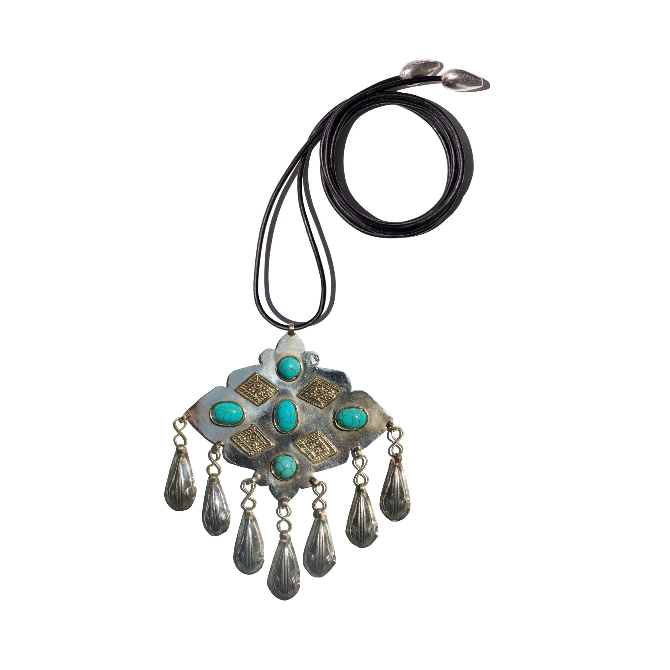 TURQUOISE TEARDROP AMULET sold by Vertigo product image thumbnail 2