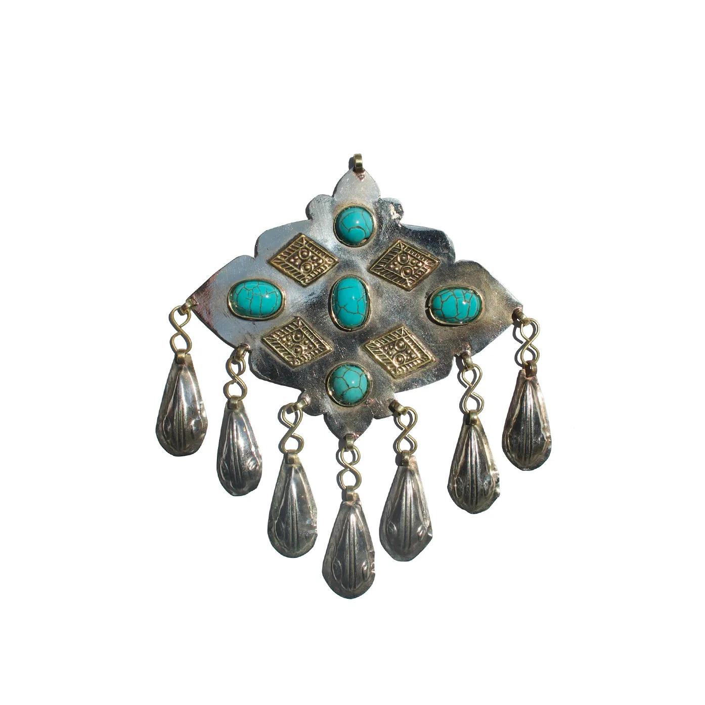 TURQUOISE TEARDROP AMULET sold by Vertigo