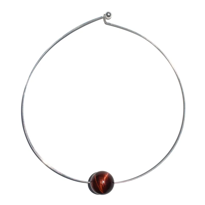 RED TIGER BALL COLLAR made by Vertigo