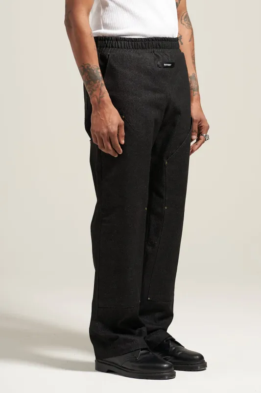 The Raw Black Carpenter Pant made by Glorydays