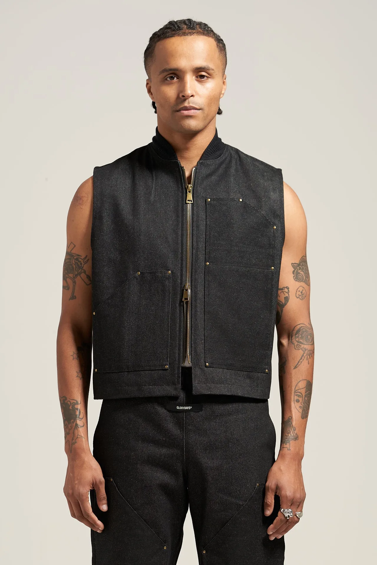 The Raw Black Carpenter Vest sold by Glorydays product image thumbnail 2