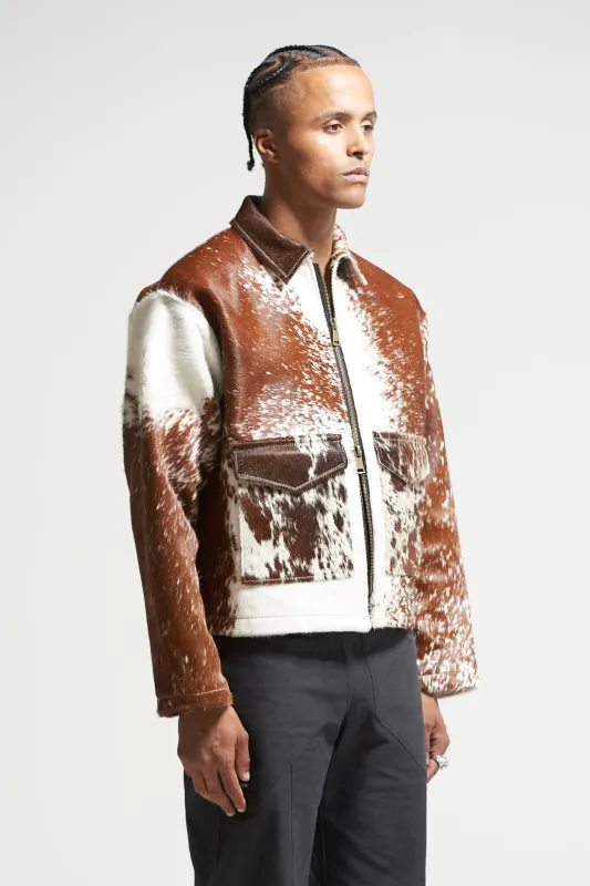 The Ginger Cowhide Jacket made by Glorydays