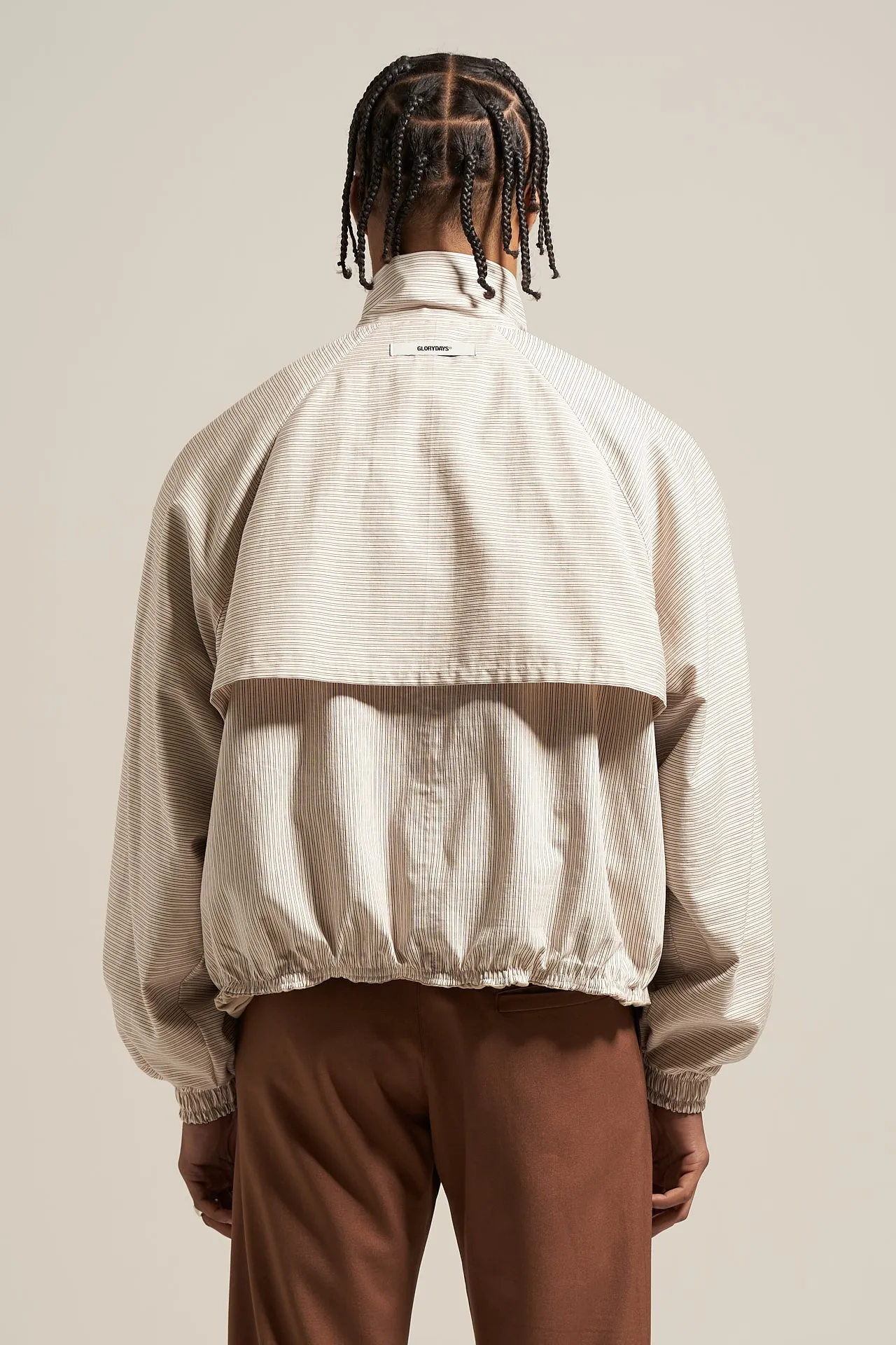 The Ivory Stripe Shell Jacket sold by Glorydays product image thumbnail 3