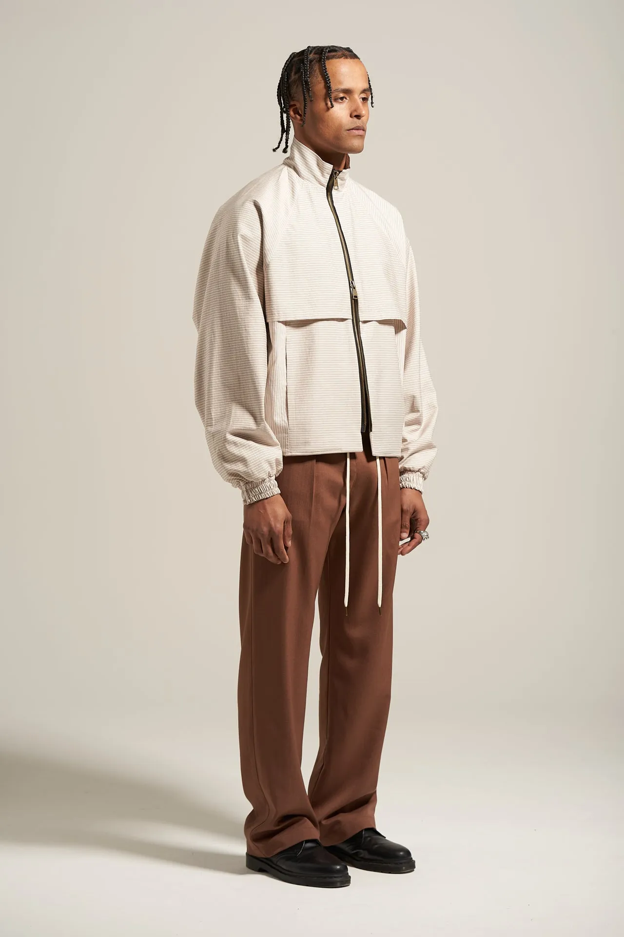 The Ivory Stripe Shell Jacket sold by Glorydays product image thumbnail 5