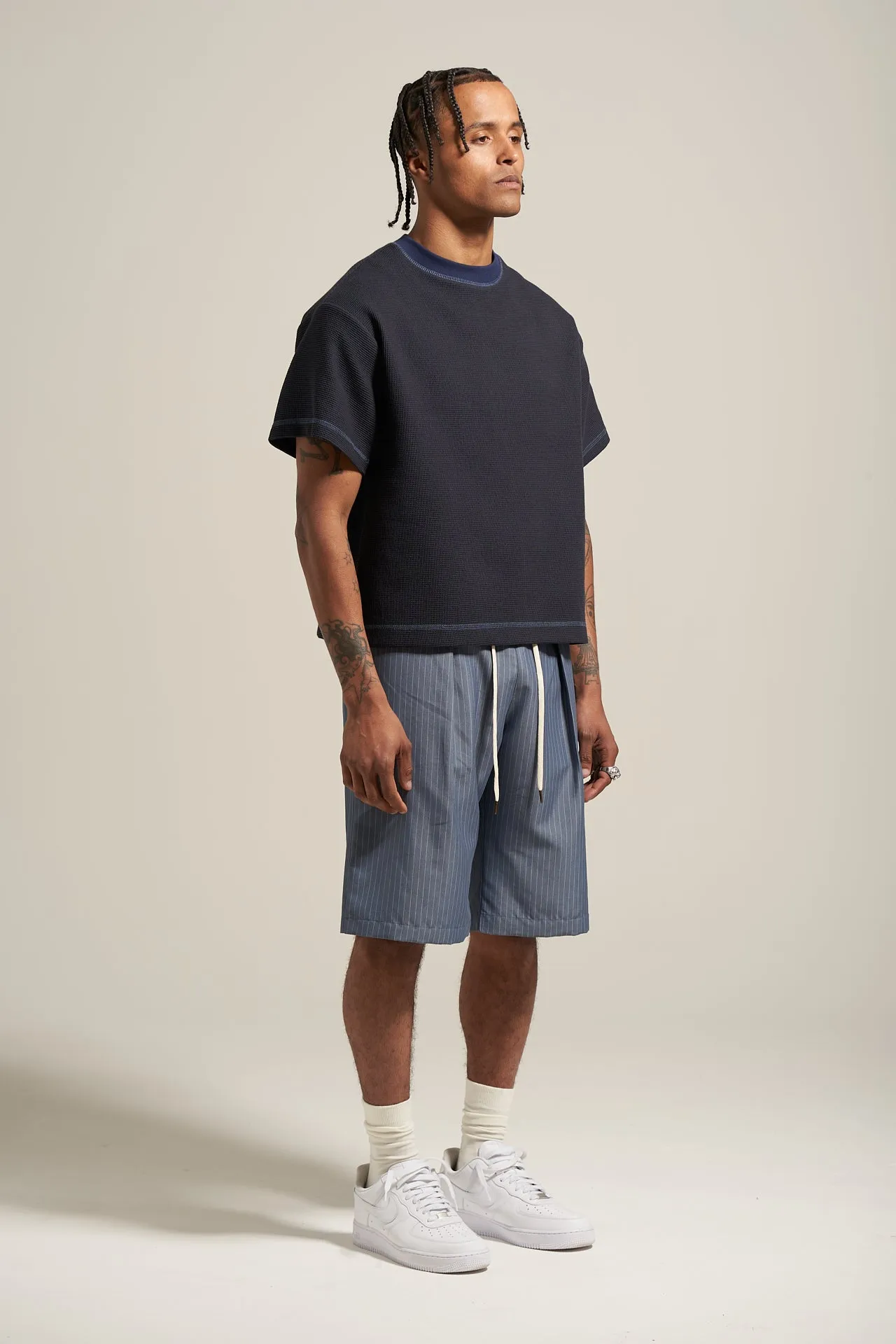 The Steel Pinstripe Flow Short sold by Glorydays product image thumbnail 4