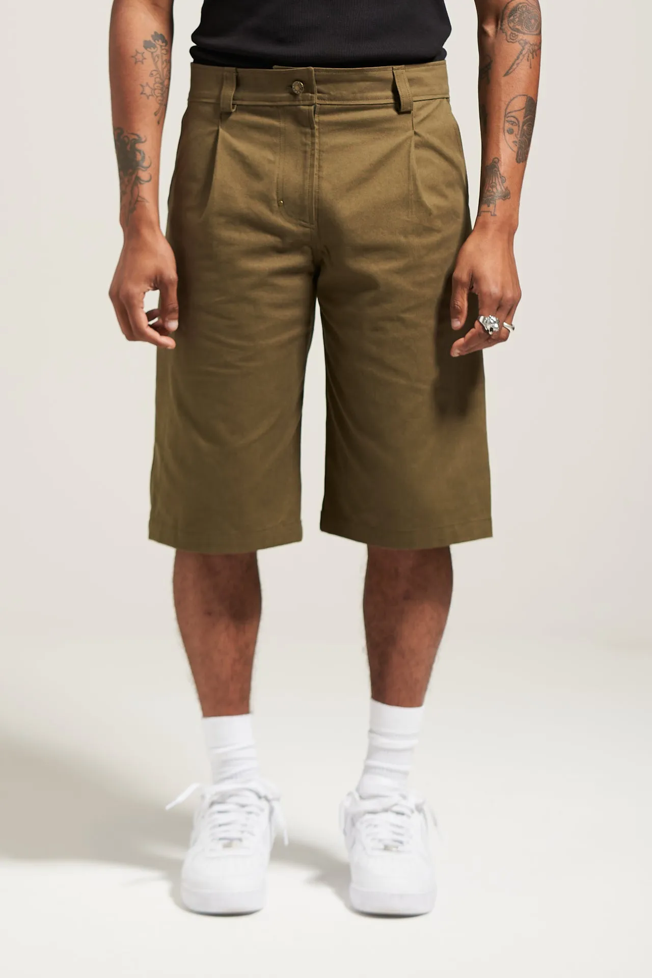 The Olive Pleated Work Short sold by Glorydays product image thumbnail 2