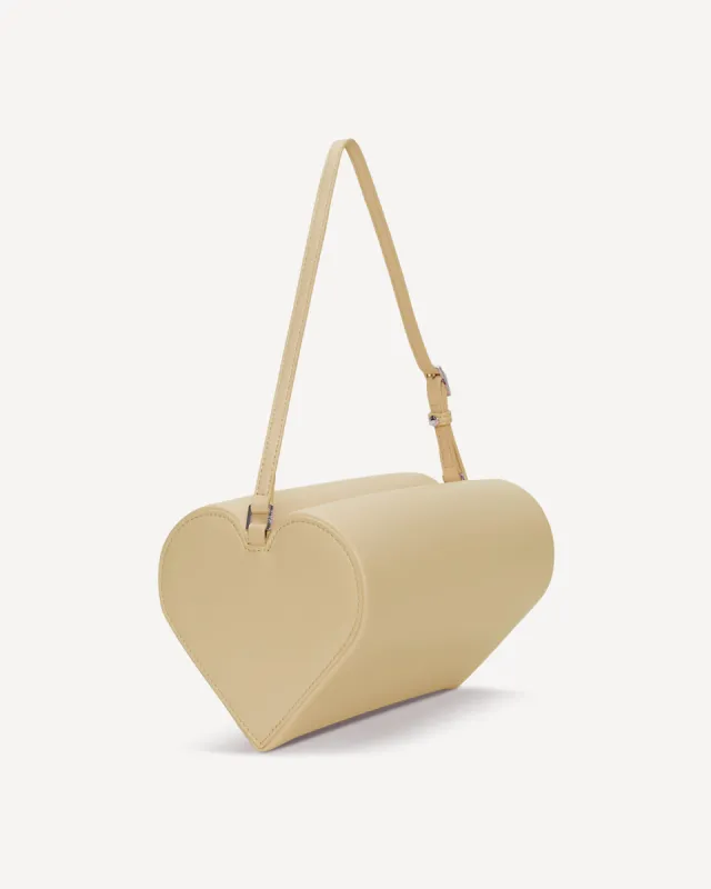 HEART HANDBAG - Flax - sold by VASIC