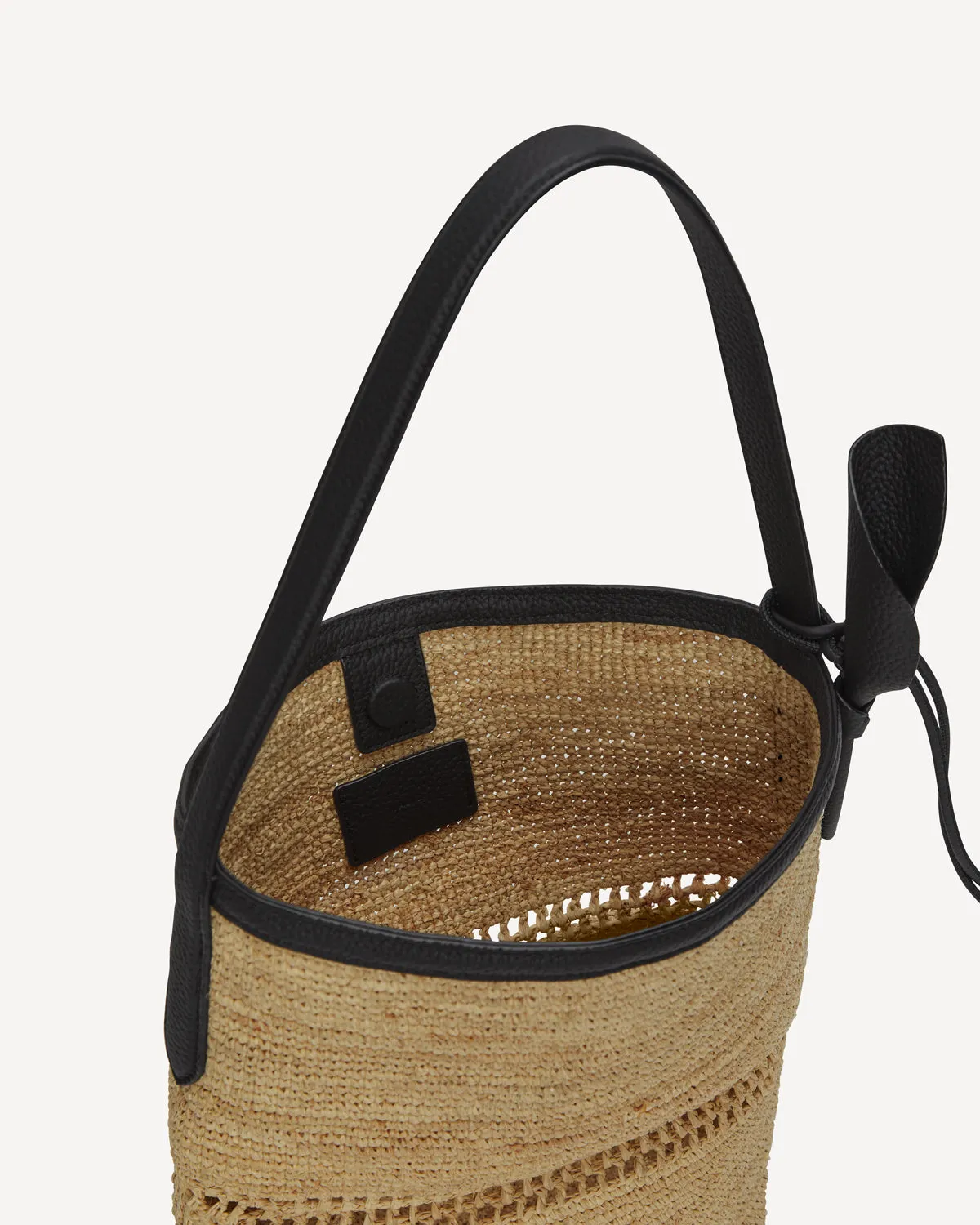 LIDO TOTE - Raffia x Black sold by VASIC product image thumbnail 2