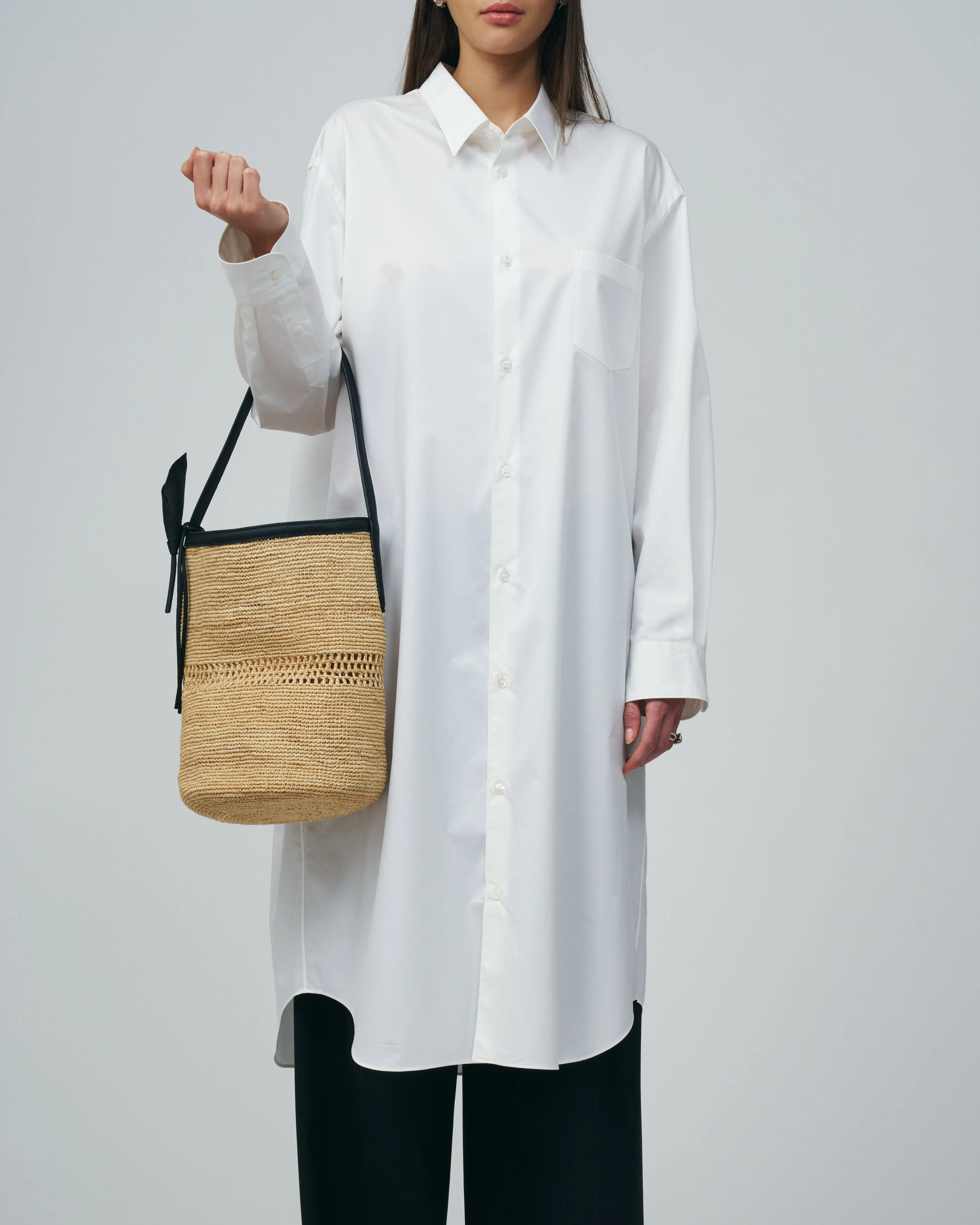 LIDO TOTE - Raffia x Black sold by VASIC product image thumbnail 3