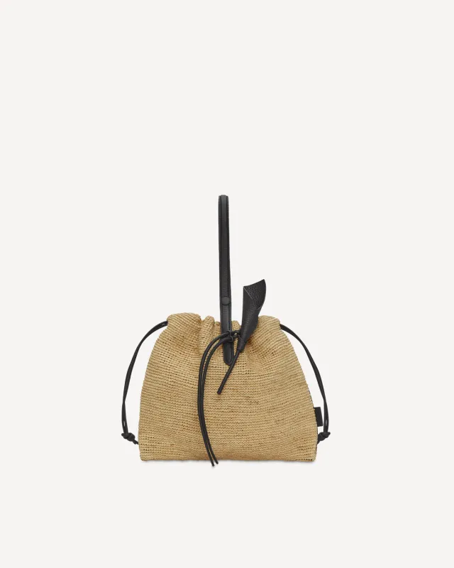 LIDO STRING - Raffia x Black made by VASIC