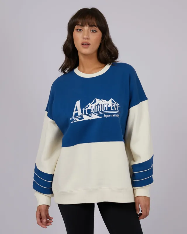 Aspen Athletic Oversized Crew Vintage White sold by All About Eve