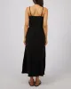 Luxe Linen Maxi Dress Black sold by All About Eve