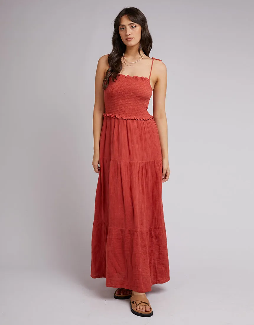 Rowie Maxi Dress Rust sold by All About Eve