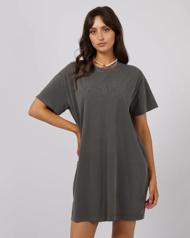 Classic Tee Mini Dress Charcoal sold by All About Eve