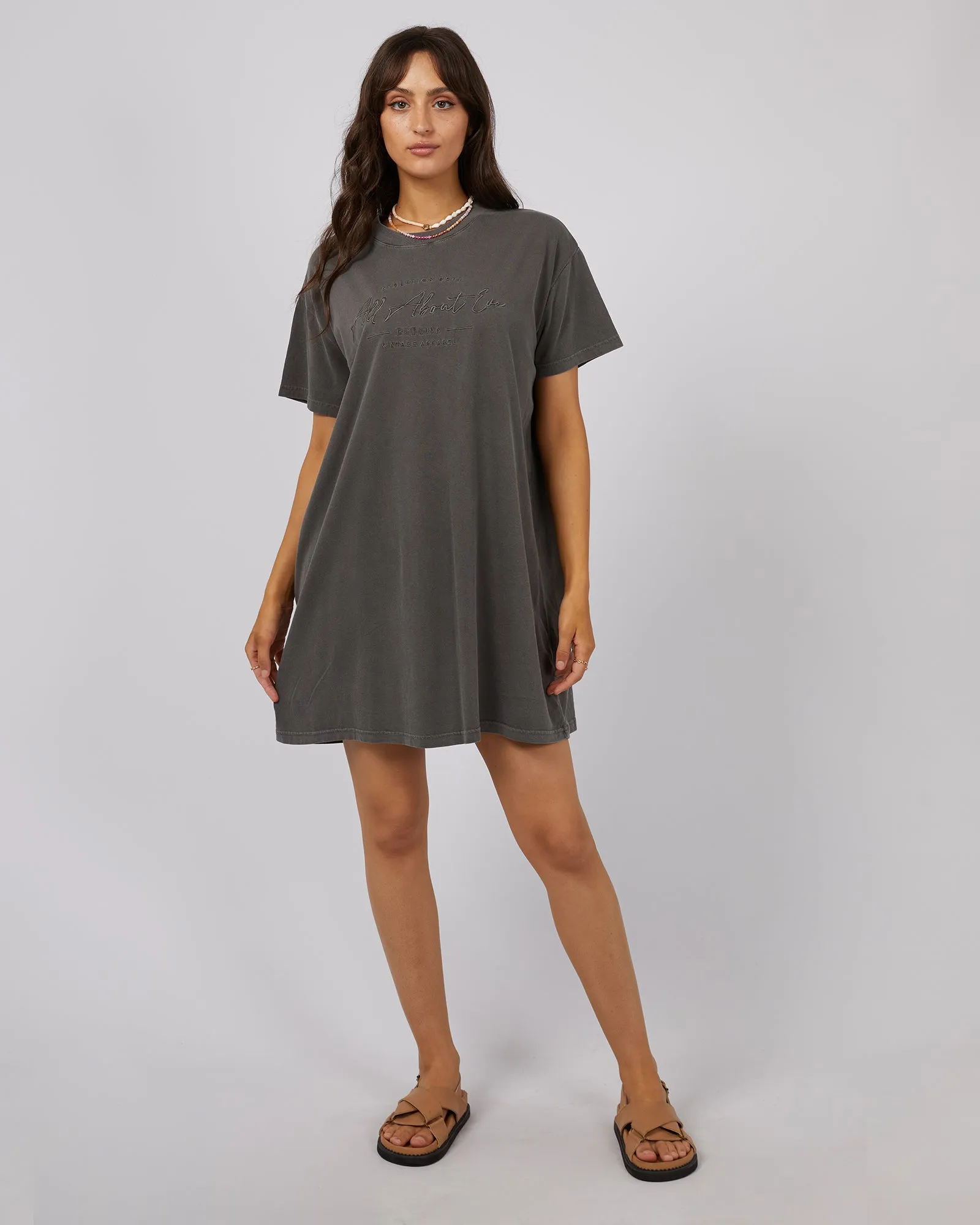 Classic Tee Mini Dress Charcoal sold by All About Eve product image thumbnail 2