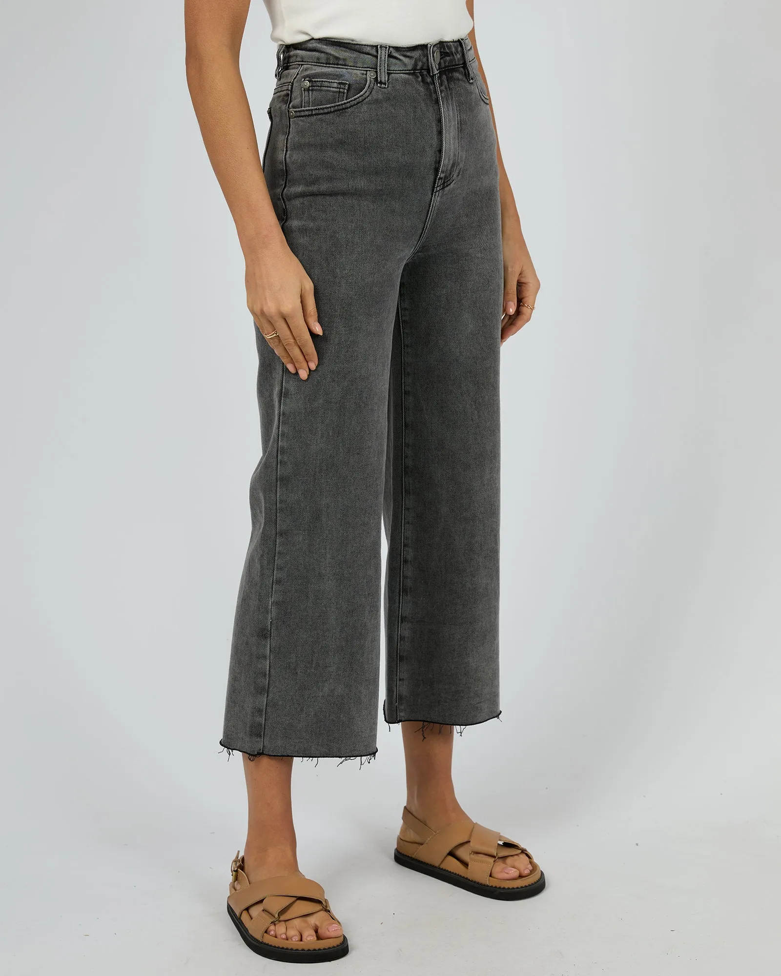 Charlie High Rise Wide Leg Jean Washed Black sold by All About Eve product image thumbnail 4