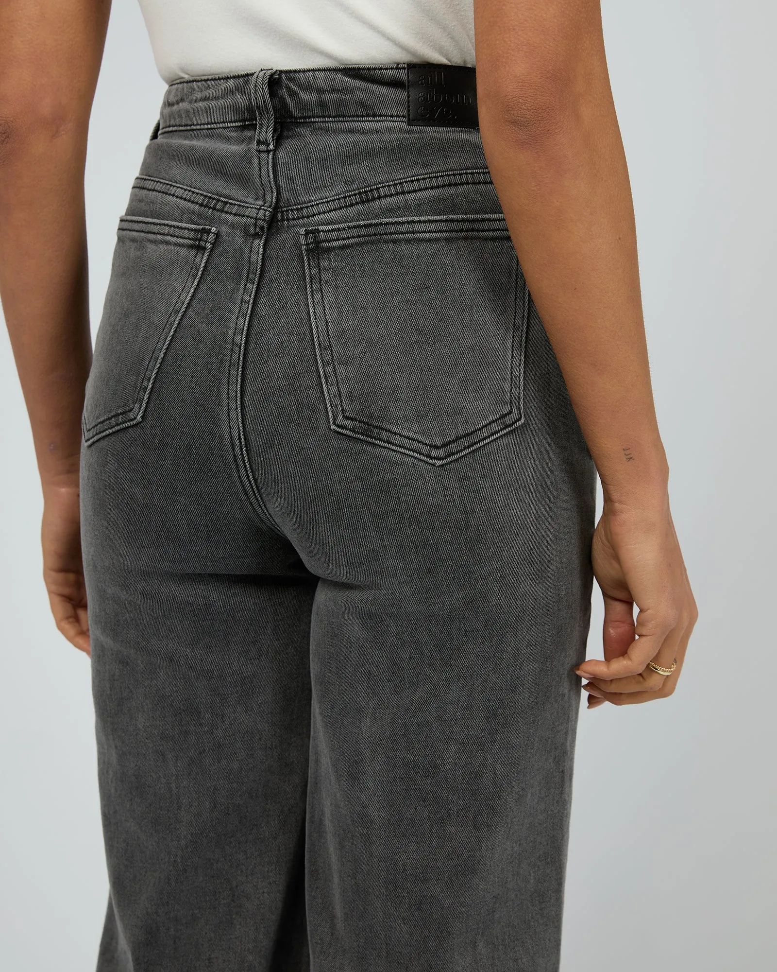 Charlie High Rise Wide Leg Jean Washed Black sold by All About Eve product image thumbnail 5