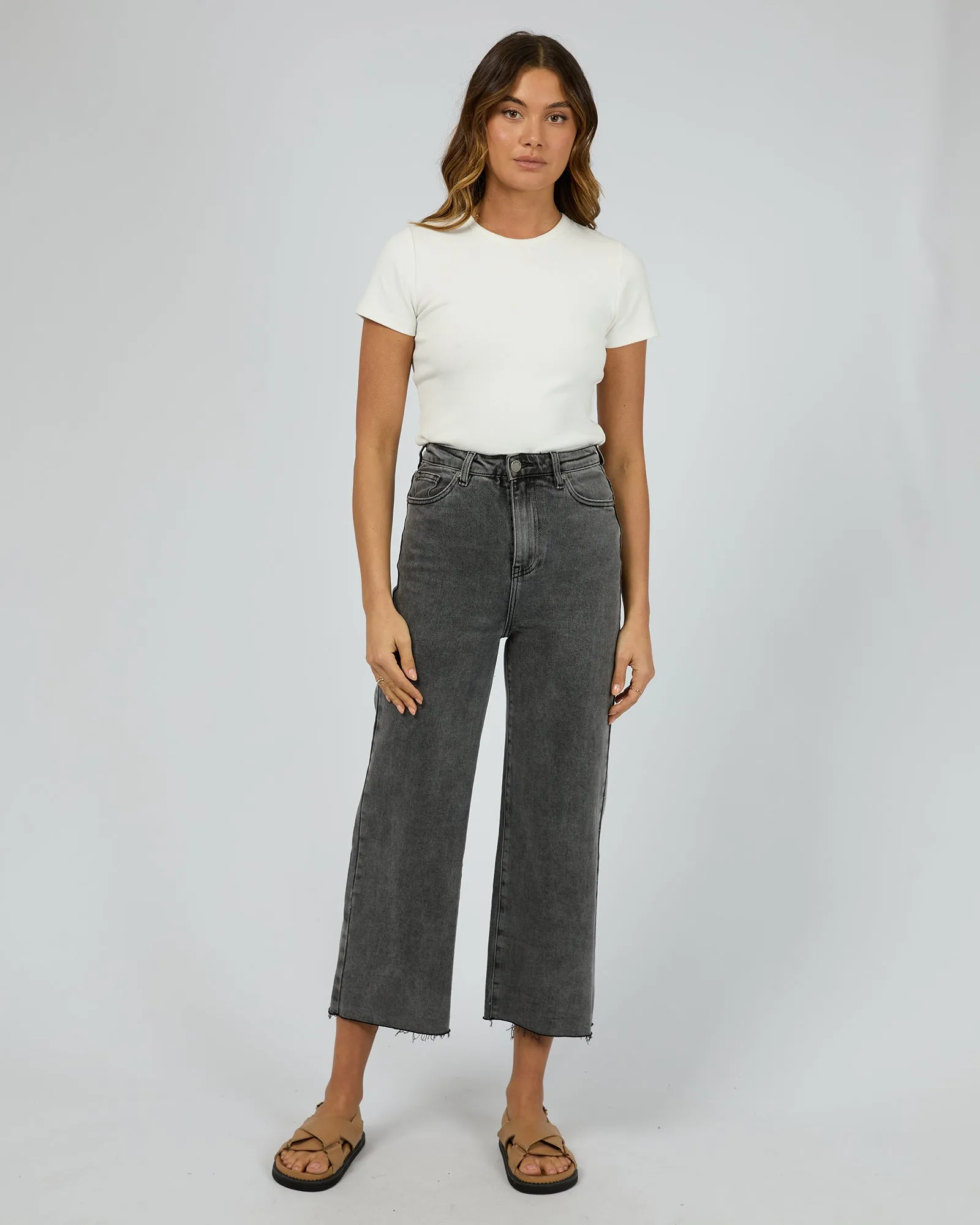 Charlie High Rise Wide Leg Jean Washed Black sold by All About Eve product image thumbnail 2