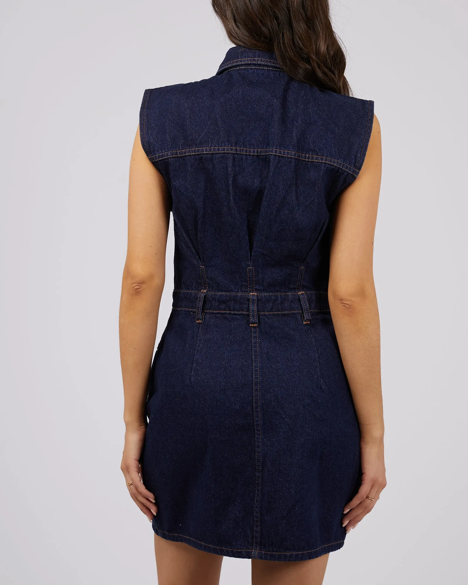 Kennedy Denim Mini Dress Organic Blue sold by All About Eve product image thumbnail 3