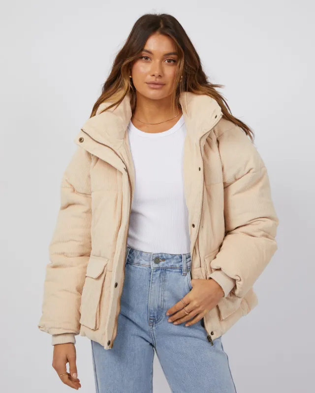 Cami Cord Puffer Vintage White sold by All About Eve