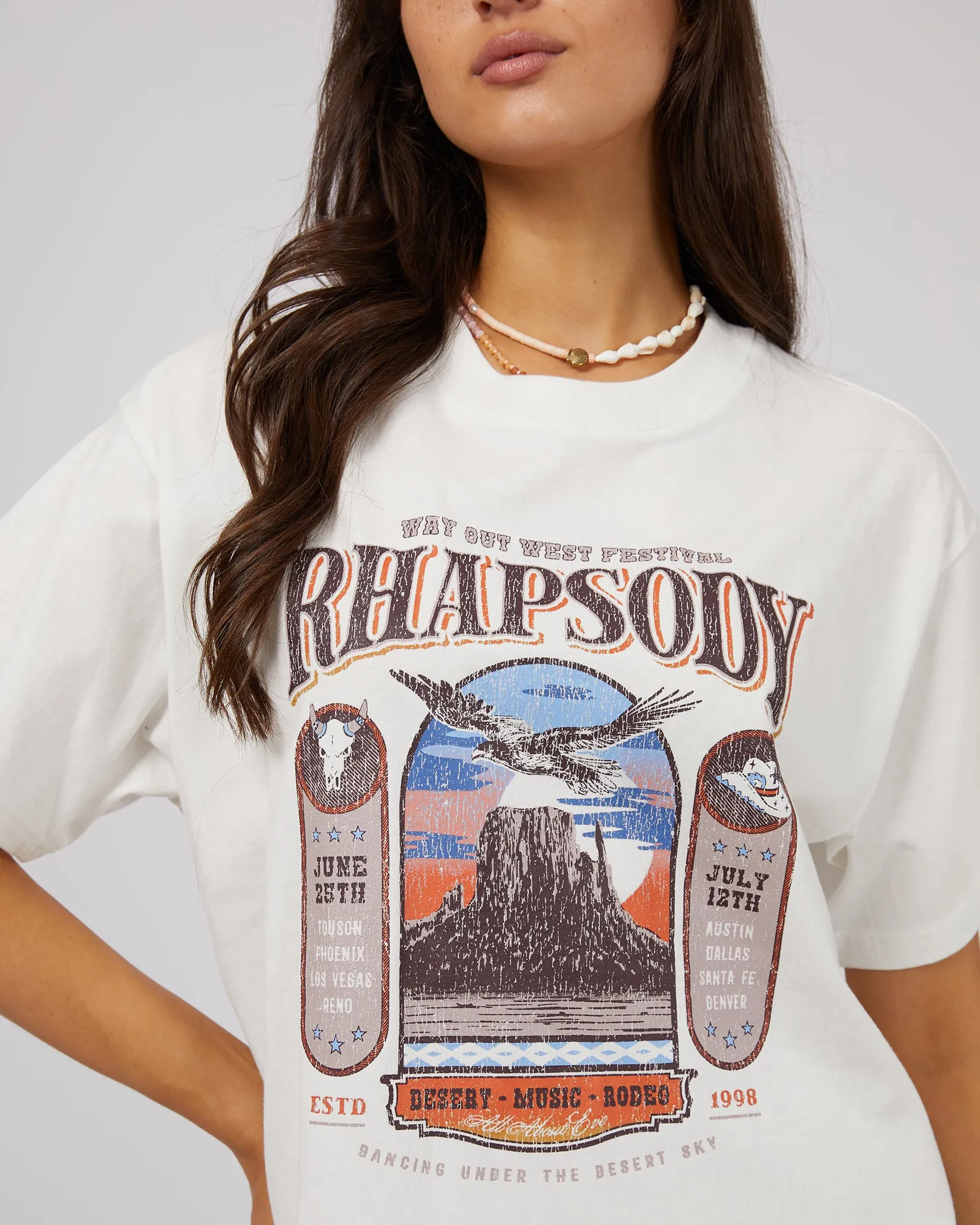 Sky Dance Oversized Tee Vintage White sold by All About Eve product image thumbnail 5